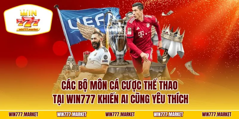 Các Bộ môn cá cược thể thao tại WIN777 khiến ai cũng yêu thích